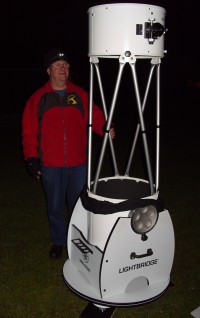 John Wainwright with his 40 cm Lightbridge