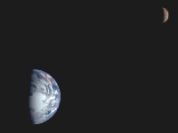 Earth and Moon by NEAR