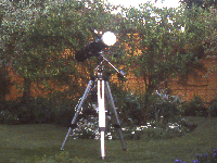 Fig. 16. Orion telescope in back garden.