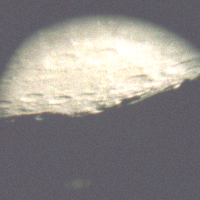 Same image as preceding, but with brightness boosted to make Saturn visible.